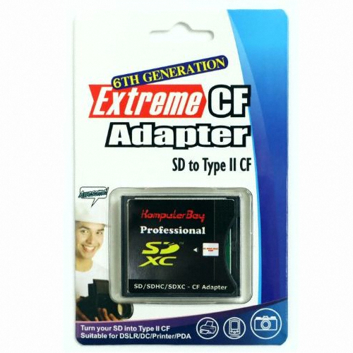 KOMPUTERBAY SD to Type II CF 카드 어댑터 (해외구매)_이미지