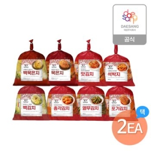 대상 종가 별미김치 골라담기 맛김치/석박지/깍두기/백묵은지/묵은지/백김치 등 (900g,2개)
