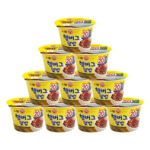 오뚜기 컵밥 햄버그덮밥 315g(+계란국) (12개)_이미지
