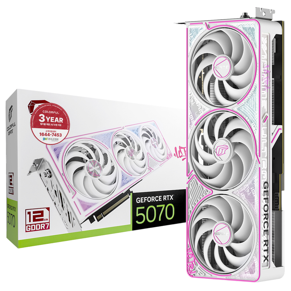 COLORFUL iGame 지포스 RTX 5070 ULTRA OC White D7 12GB 도우정보