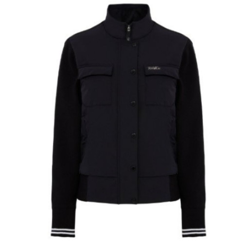 와이드앵글 포켓 포인트 패딩 방풍 풀집 스웨터 WWW25K33Z1_이미지