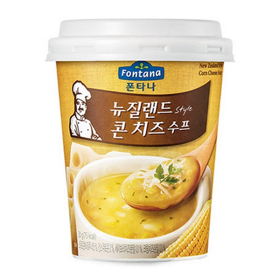 샘표식품 폰타나 뉴질랜드 콘치즈 컵스프 20g (12개)_이미지