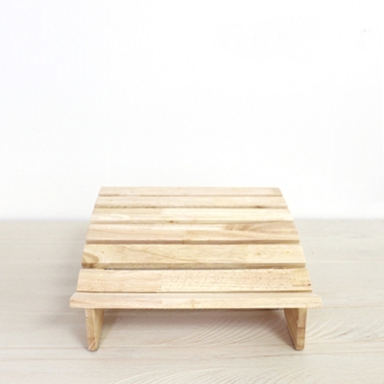 에코상사 고무나무 원목 발받침대_이미지