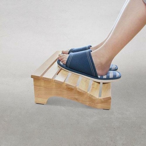 에코상사 고무나무 원목 발받침대_이미지