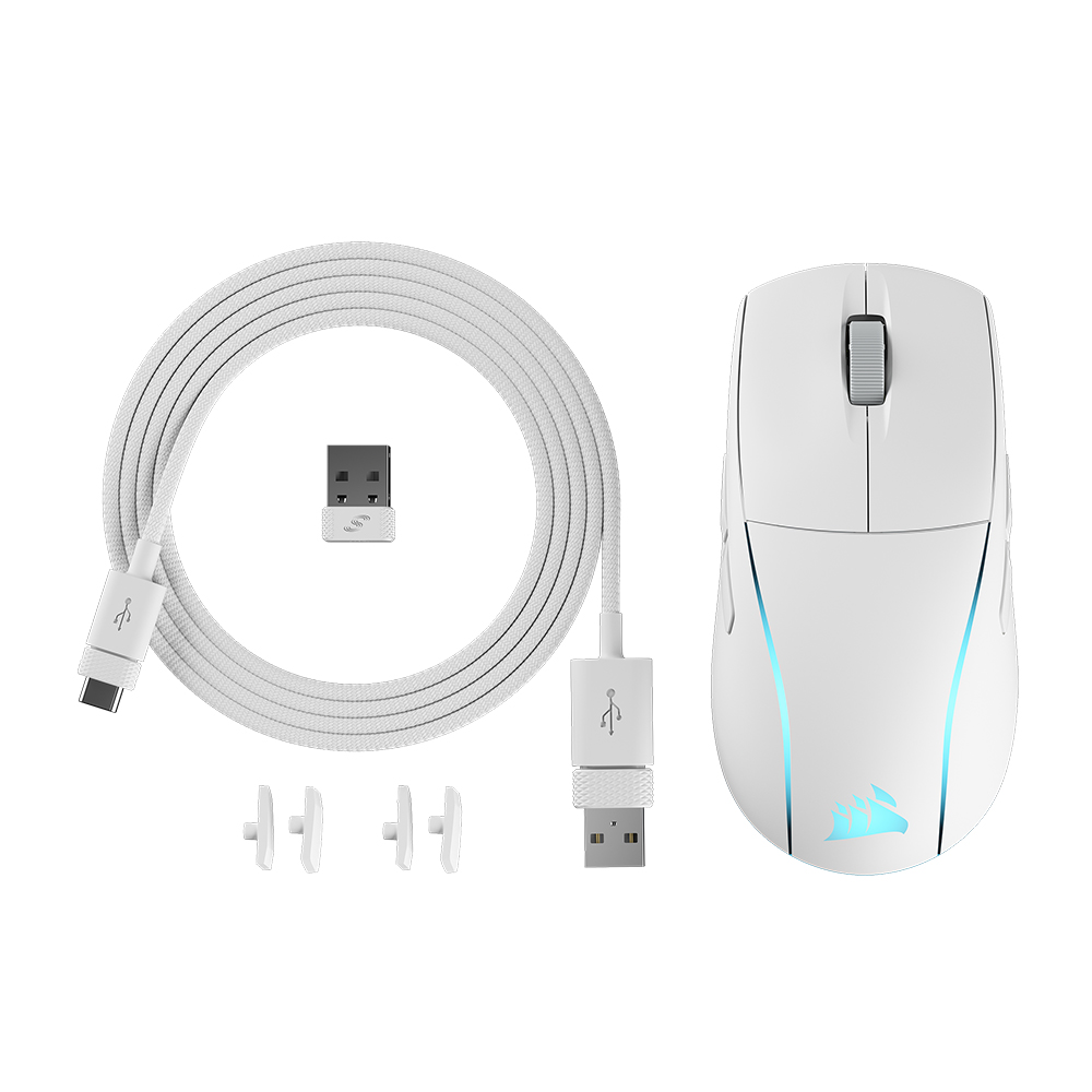 CORSAIR M75 RGB 초경량 유무선 게이밍 (화이트)_이미지
