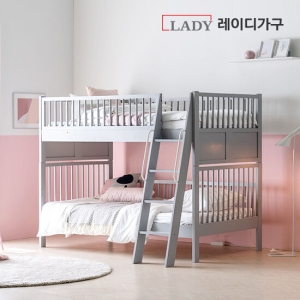  레이디가구 스칸딕 원목 분리형 2층침대 SS [40T본넬스프링] 상품이미지