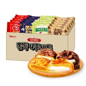 청우 오즈랜드 쫀득 4종 세트 /쫀득초코칩+찰떡쿠키+초코파이찰떡+그랑쉘사과 1.65kg (1개)_이미지