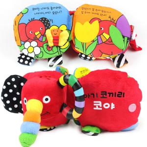 블루래빗 아기코끼리 코야 우리아기 첫 헝겊책_이미지