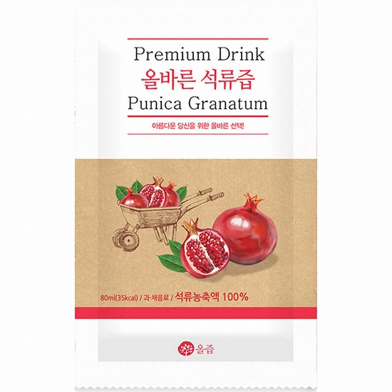 로그온커머스 올즙 올바른 석류즙 80ml 30포이미지입니다. 누르면 해당 게시물로 새창이동합니다.