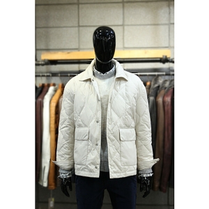 빠니깔레 경량오리털 아이보리퀼팅 다운자켓 m-icjp71iv