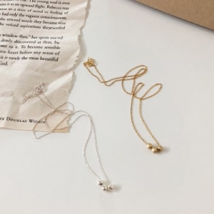 �ٹ����� ��������̸������ MOP Silk Necklace2_GRAY