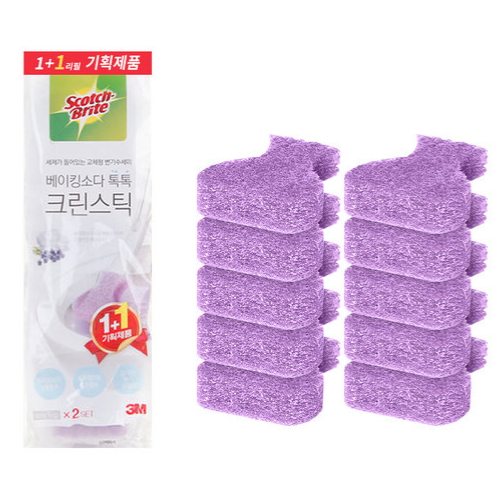 스카치브라이트 베이킹소다 톡톡 크린스틱 리필 (10개)_이미지