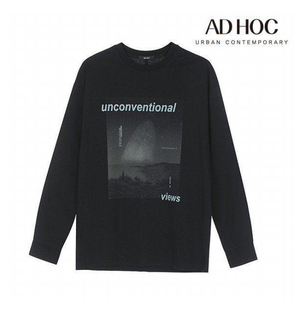 남성 아트웍 절개변형 티셔츠 HW9LT21