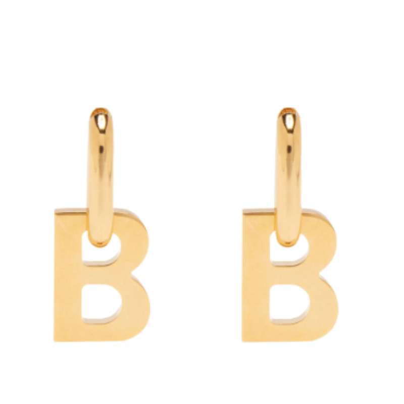 발렌시아가 비 체인 XL 골드 이어링 599233TZ99G0027