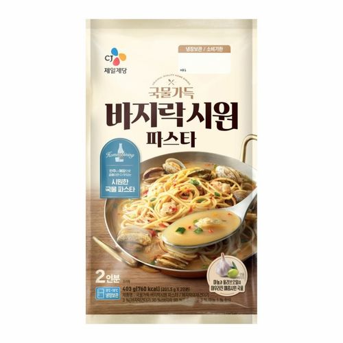 CJ제일제당 국물가득 바지락 시원파스타 403g (1개)_이미지