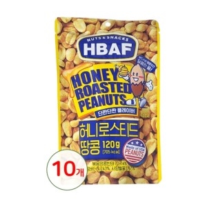 HBAF 허니 로스티드 땅콩 120g (10개)_이미지