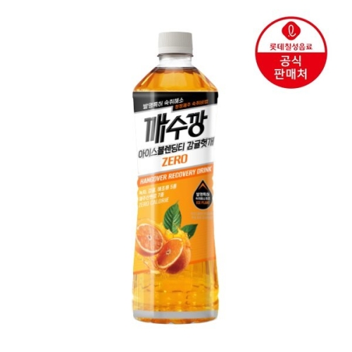 롯데칠성음료 깨수깡 아이스블랜딩티 감귤헛개 제로 500ml (12개)_이미지