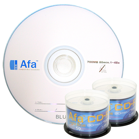 AFA CD-R Light Blue 700MB 48x ���� 100��