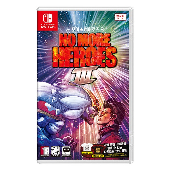 그래스호퍼 매뉴팩처 노 모어 히어로즈 3 한글판 (SWITCH, 패키지칩)