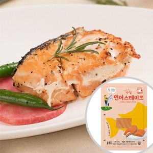 아침 식품 상온보관 연어 스테이크 100g (2개)