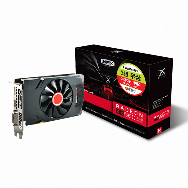 라데온 RX 560 14CU 블랙울프 OC D5 4GB