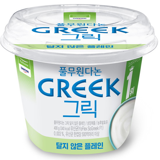 풀무원다논 그릭 달지 않은 플레인 400g (6개)_이미지
