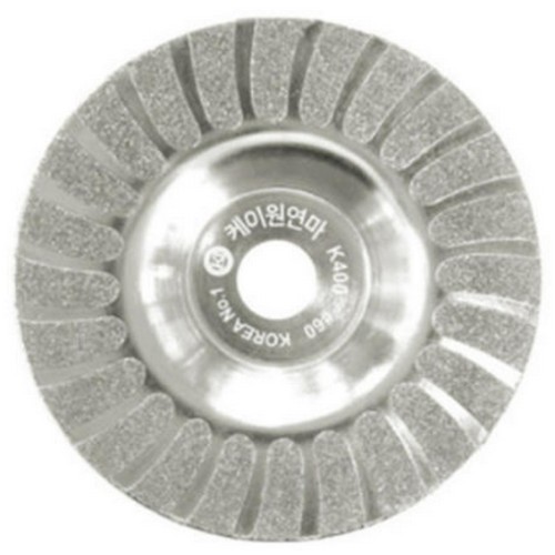케이원연마 4인치 다이아몬드 옵셋 절단석 K400