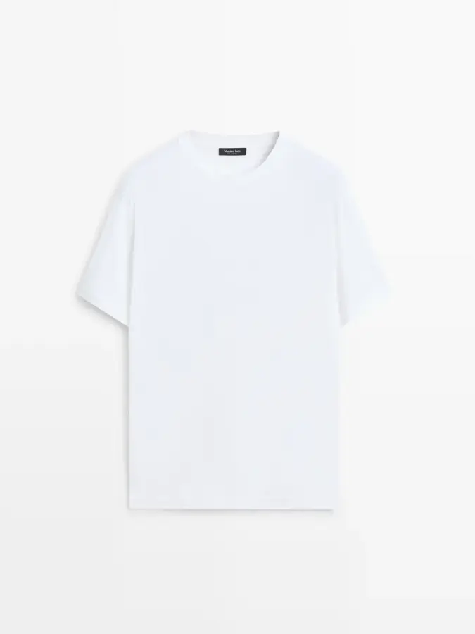 코튼 반팔 티셔츠 Weiss 0650193