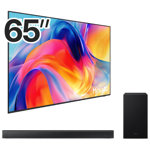삼성전자 Mini LED KU65MH75AFXKR (벽걸이+사운드바, HW-B650F)_이미지