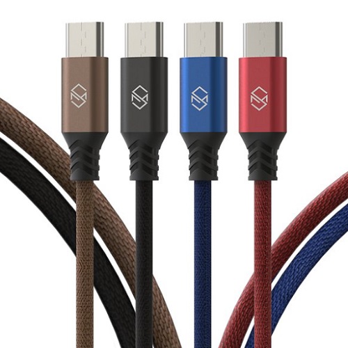 신지모루 USB C타입 더치 패브릭 케이블 (1m, 3개)_이미지
