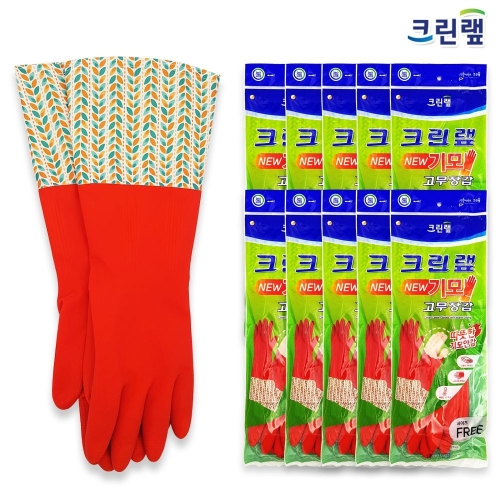 크린랲  기모 보온 고무장갑 (대)