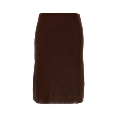 미우미우 Brown silk skirt MMG570SOOO18BP F0324