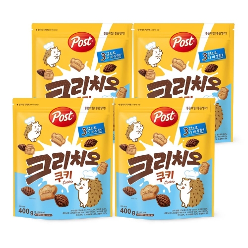 동서식품 포스트 크리치오 쿠키 400g (4개)_이미지