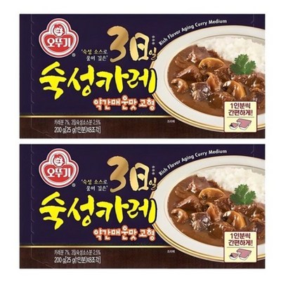 오뚜기 3일 숙성카레 약간매운맛 고형 200g (8개)_이미지