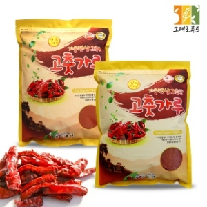 그대로푸드 HACCP 중국산 100 고춧가루 보통맛 1kg 김치용 장용