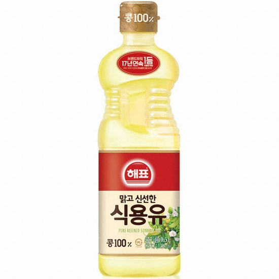 해표 식용유 500ml (24개)_이미지