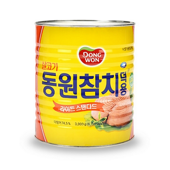 동원F&B 라이트 스탠다드 참치 3kg (2개)