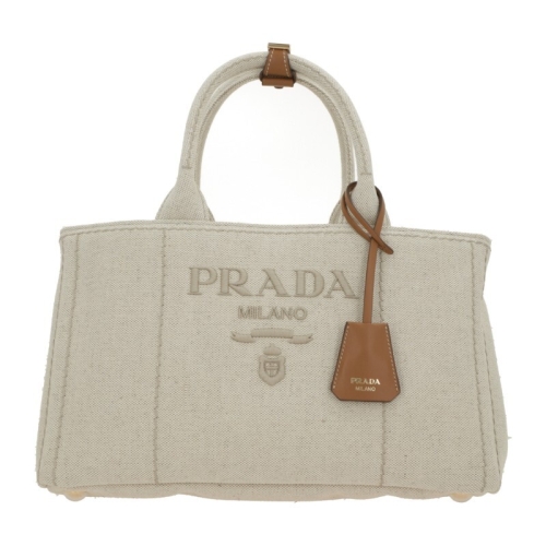 로고 자수 캔버스 더블 핸들 토트백 1BG554V8OK 2CX9F00