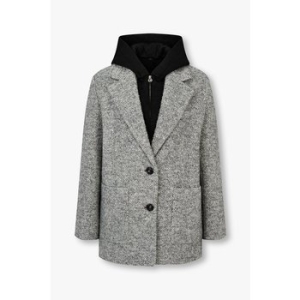 신세계인터내셔날 지컷 후드 집업 레이어드 트위드 자켓7214410104G