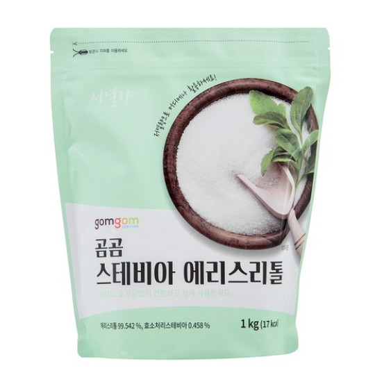 곰곰 스테비아 에리스리톨 1kg이미지입니다. 누르면 해당 게시물로 새창이동합니다.