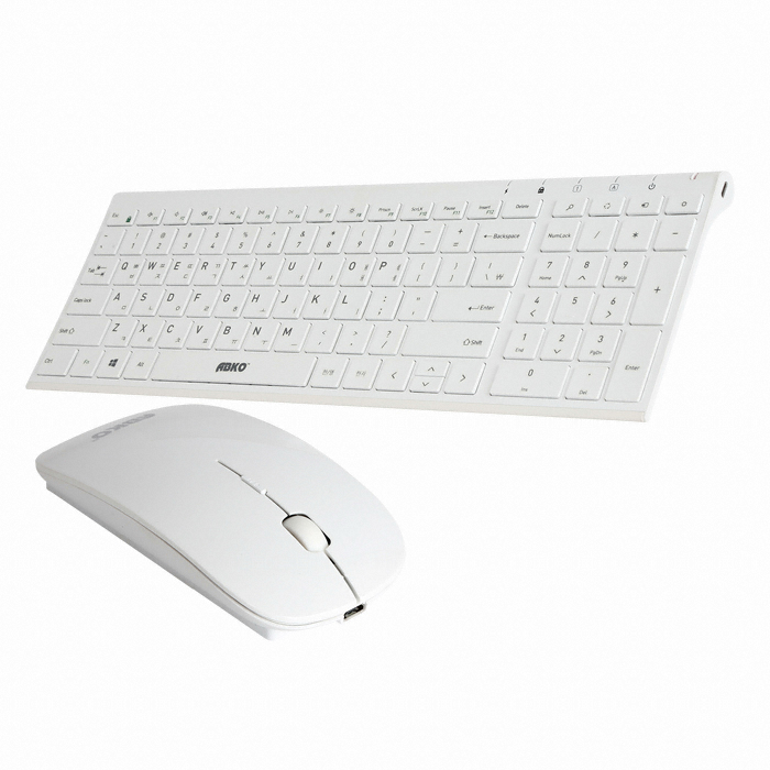 앱코 BRAIN WKM250 compact 무선 콤보 (화이트)_이미지