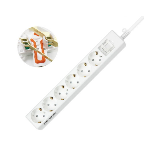 동양전자산업 스펙스 6구 16A 자동소화 메인스위치 멀티탭 (1.5m)_이미지