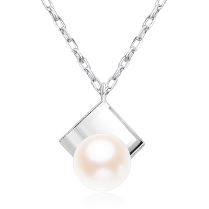 라라 크리스티 목걸이 여성 아코야 진주 PT900 플래티넘 펄 리프 lp102-0002-pt_이미지