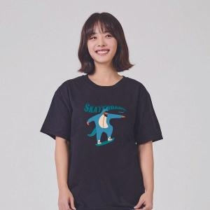 키밍 스케이트보드 그래픽 캐쥬얼 반팔티 W7DD608