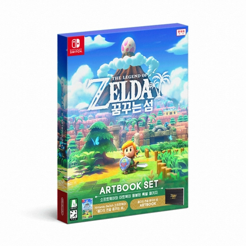젤다의 전설 꿈꾸는 섬 한글판 SWITCH, 아트북세트/패키지칩_이미지