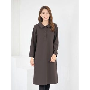 엄마옷 카라 반오픈 기모 정장 원피스 MQG125278 마