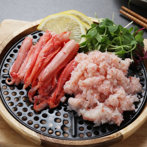 해다원 경상북도 영덕 강구항 프리미엄 붉은대게순살 혼합 1kg 실중량700g_이미지