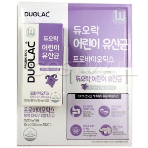 듀오락 어린이 유산균 프로바이오틱스 100정 (1개)_이미지