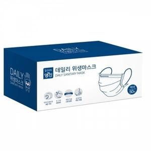 명진 데일리 위생마스크 화이트 (100매)