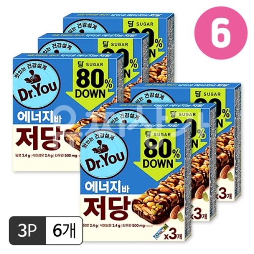 오리온 닥터유 에너지바 저당 50g (18개)